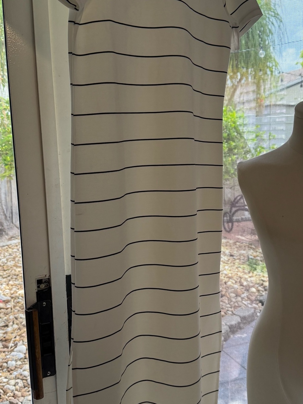 Rae Mode Classic black and white midi scuba dress